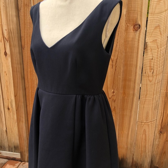 RED Valentino Fit & Flare Navy Dress with Pockets Women’s Size 6 - Picture 3 of 12